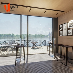 高級アップルカプセルコーヒーショッププレハブモバイルカフェコンテナハウスモダンなオフショアデザインモジュラーバーソリューション - Product Image 2