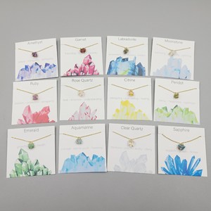 Fashion Boho February Birthstone gioielli di cristallo di ametista quarzo gemma collana per pietra grezza regalo di compleanno per le donne - Product Image 4
