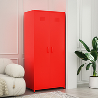 Commode à 2 portes moderne en acier, meuble de chambre à coucher, almirra, armoire en métal, mobilier de maison, garde-robe moderne, nouveauté