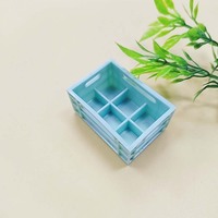 Miniatures en plastique : Paniers de rangement pour boissons, modèles réduits à l'échelle 1:12 pour maison de poupée, ornements et modèles de simulation pour loisirs créatifs