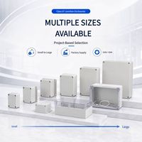 Contenitore Elettrico Industriale Personalizzabile Fai-da-te in Alluminio e Plastica Grigio con Foratura Personalizzata per Elettronica