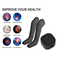 Masseur de jambes et pieds à compression d'air haute performance avec pression ondulatoire pour le corps, la taille et les bras