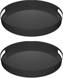 Elegante bandeja decorativa con superficie resistente a los arañazos y estilo contemporáneo para exhibir centros de mesa o servir bebidas - Product Image 2