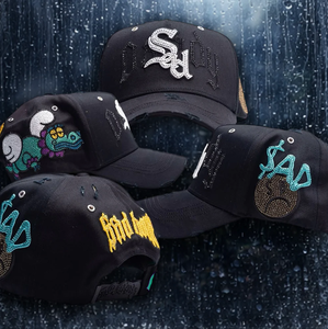 Envío Inmediato: Gorra de Béisbol de Lujo con Pedrería, 5 Paneles, Estilo Bling, Desgastada, Trucker, Hip <span class=keywords><strong>Hop</strong></span>, Y2K, Streetwear, Snapback - Product Image 1