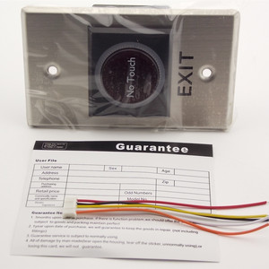 No Touch 무선 종료 버튼 터치 프리 종료 버튼을 눌러 액세스 제어를 위해 마그네틱 도어 잠금 장치를 엽니 다 - Product Image 2