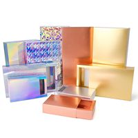 Boîte d'emballage personnalisable de type tiroir avec couvercle supérieur et inférieur, idéale pour les produits de beauté, les soins de la peau, les vêtements, les chaussures et les chaussettes