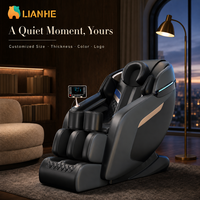 Massagesessel mit Ganzkörper-Heizfunktion, Zero-Gravity-Massage-Liegestuhl mit Airbags und Fußroller für das Schlafzimmer
