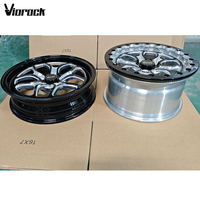Jantes Viorock forgées pour course de dragster, pack 117x4.5/18x5 Skinny avant + 15x10/11/12 Beadlock arrière, compatibles avec Ford Mustang Challenger/Charger