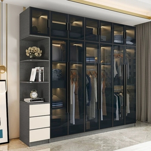 A prezzi accessibili moderna 6 porte lucide scure camera d'albergo <span class=keywords><strong>armadio</strong></span> <span class=keywords><strong>armadio</strong></span> <span class=keywords><strong>con</strong></span> <span class=keywords><strong>cassettiera</strong></span> - Product Image 1