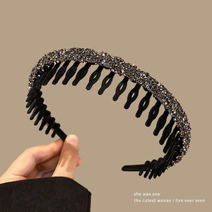 韓国のクリスタルラインストーンヘッドバンド女性ファッションヘアバンドウォッシュフェイスヘアアクセサリー