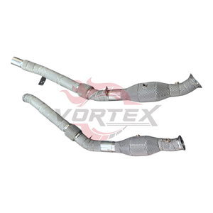 Tubo de Escape de Alto Flujo Vortex 304 con Catalizador para Mercedes-Benz GLE43 W166 3.0T V6 2016-2019 con Protector Térmico, Sin Luz de Advertencia de Motor - Product Image 2