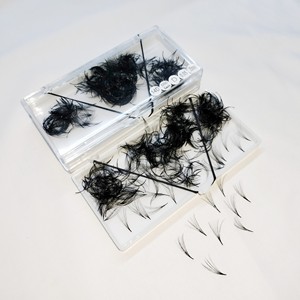 Extensiones de Pestañas de Volumen Completo de Pelo Sintético Pre-fabricadas Personalizadas, 500 Fans, Fácil Aplicación, Empaque para Belleza de Vietnam - Product Image 2