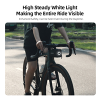 Sac de guidon GACIRON Cat House 100 avec lumière d'avertissement magnétique intelligente, sac de vélo avant imperméable, rangement pour vélo