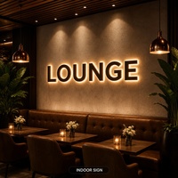 Enseigne personnalisée rétroéclairée avec nom de marque, enseigne 3D personnalisée pour intérieur, enseigne LED extérieure pour boulangerie, magasin, entreprise, bureau, bar