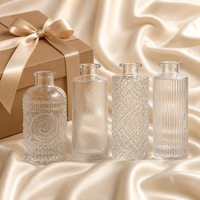 Bouteille en verre pour diffuseur de parfum 150ml 250ml (5oz 8oz) ronde avec bouchon en liège pour la vente