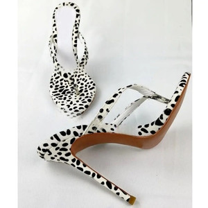Sandali da Donna con Tacco <span class=keywords><strong>a</strong></span> <span class=keywords><strong>Spillo</strong></span> Aperto, Neri, Sexy, con Cinturino Singolo, Traspiranti, per Banchetti ed Eventi Estivi/Invernali, da Indossare all'Aperto - Product Image 1