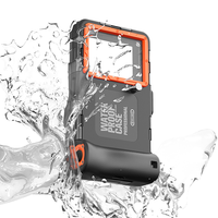 Coque de plongée étanche universelle Shellbox IP68 pour IPhone15promax 14 SamsungS24 nouvelle coque de téléphone portable de plongée sous-marine de 15m