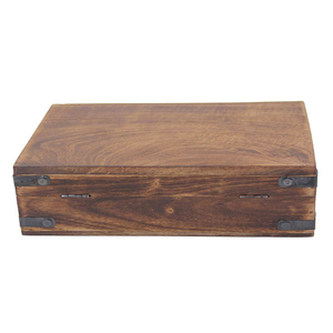 Cajas decorativas de madera tallada, caja de embalaje de regalo Vintage - Product Image 4