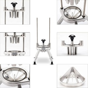 Coupe-citron 8 sections avec trancheuse en acier inoxydable en forme de <span class=keywords><strong>V</strong></span> trancheuse à fruits et citron vert hachoir à légumes Dicer pour barre trancheuse manuelle - Product Image 5