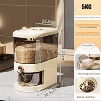 Conteneur de stockage de riz en plastique de qualité alimentaire, étanche à l'humidité, hermétique, écologique, capacité 11L-22L, accessoire de cuisine