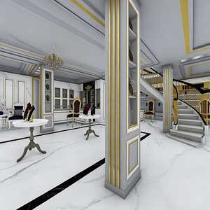 Jewelry Watch Luxury Goods Shop Interior Design Full Room Customization Glass Display Cabinet Jewelry <b>Showcase</b> Store Decoration - Product Image 3