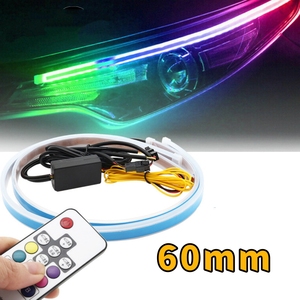 30cm 45cm 60cm điều khiển từ xa <span class=keywords><strong>RGB</strong></span> chạy tín hiệu rẽ dẫn chảy ban ngày Chạy ánh sáng đèn pha dải - Product Image 2