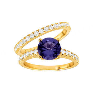 แหวนพลอยโทแพซทรงรีสีน้ำเงินเข้มธรรมชาติ ชุบเงิน ดีไซน์ทันสมัย เหมาะสำหรับงานหมั้น งานแต่งงาน งานครบรอบ และงานปาร์ตี้ - Product Image 4