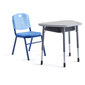 Adjustable Irregular Modern School Students <b>Study</b> <b>Desks</b> Chairs With 3-Year Warranty Aoyasi ST-0405T 540-750mm Height Adjustment - Product Image 2