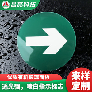 Plaques de protection en verre trempé scintillant sur mesure, rondes, pour sorties de secours - Product Image 4