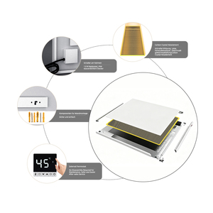 Panel de Calefacción Infrarroja de <span class=keywords><strong>Bajo</strong></span> <span class=keywords><strong>Consumo</strong></span>, Calentador IR Energéticamente Eficiente para Uso Residencial - Product Image 6