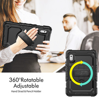 Étui épais en silicone pour tablette Lenovo TAB M9 TB-310FU 2023 housse robuste antichoc avec film de protection d'écran à bandoulière