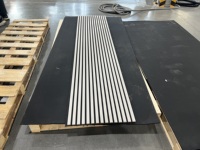 Panneau acoustique en lattes de bois facile à installer, panneau mural d'absorption acoustique pour la décoration intérieure résidentielle