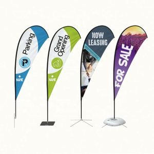 ธงขนนกทรงหยดน้ำพิมพ์ลายตามสั่ง สำหรับการโฆษณาและโปรโมชั่นกลางแจ้ง - Product Image 2