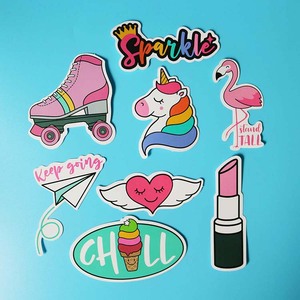 Commercio all'ingrosso della ragazza bella sveglia 60pcs pacchetto autoadesivo del computer portatile, dei bagagli della decalcomania - Product Image 5
