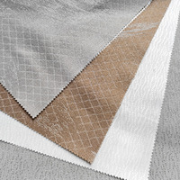 Tissu de rideau transparent brodé moderne, vente en gros au mètre pour draperie de fenêtre décorative contemporaine