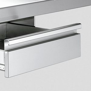 Commercial Stainless Steel Coffee Table with Storage Cabinet & Drawers for Hotel & Restaurant - Product Image 3