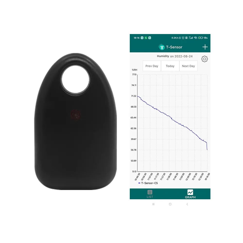 Woonavir Wireless Air Pressure Altitude Monitor Car Bt Thermometer Outdoor Smart Room Temperature Humidity Sensor
