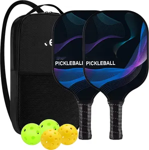 Pickleball Paddles Set Pickleball Rackets Lightweight Pickleball Equipment with Premium Graphite Face Honeycomb Core