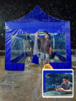 Tente d'auvent portative imperméable pour des événements extérieurs Tente pop-up de gazebo imprimée par logo Fourniture d'usine de parois latérales pour des tentes d'exposition commerciale