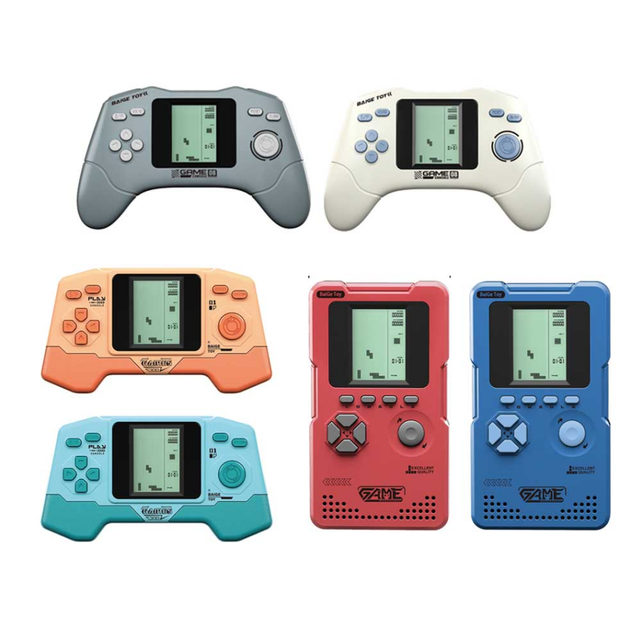 Nostalgic Handheld Brick Puzzle Game Console, Classic Electronic Toy, Ideal Holiday Gift for Little Boys Girls Age 5 Above