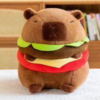 Capybara Hamburger Peluche Simulation Capibara Anime Jouet Moelleux Kawaii Peluche Mignon Animaux En Peluche Doux Poupée Enfants Cadeau
