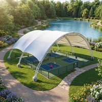 Structure de membrane architecturale hautement résistante à la traction, de la marque HUIMING, écologique, résistante au feu, pour la construction de stades, couverture de parcs, extérieur