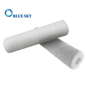 10 Inch 2.5 Micron 10"x 2.5" PP Sediment String Wound Filters Compatible with 1 Micron 20 Micron Water Filter