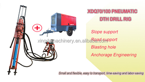 하이 퀄리티 0-20m 미니 휴대용 공압 드릴링 리그 기계 DTH 폭발 구멍 하드 바위 토양 돌 경사지지 모터 코어 - Product Image 3
