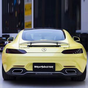 WRAPMASTER 1,52*18m 5 * 59FT Super Gloss PET Liner <span class=keywords><strong>Chane</strong></span> * Envoltura de vinilo para coche amarillo Capucha Envoltura de vinilo brillo - Product Image 4