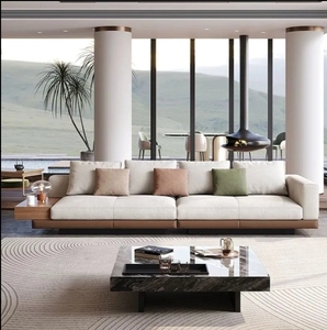 Comodo Set di Divani Modulari per Soggiorno in Velluto, Divano Angolare con Design Semplice e Gambe in Legno per Arredamento Casa - Product Image 3
