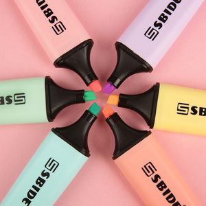 Ensemble de 6 surligneurs fluorescents de couleur <span class=keywords><strong>pastel</strong></span> TW, pointe ronde, pour le bureau, l'école, taille normale, <span class=keywords><strong>prix</strong></span> d'usine Yiwu, <span class=keywords><strong>prix</strong></span> bas - Product Image 4