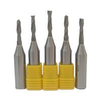 1/2 pouces 12.7mm tige TCT 2 cannelures vers le bas CNC routeur à bois fraise en bout pour fraisage panneau de particules