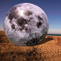 Ballon lune gonflable durable, imperméable, résistant aux intempéries, au soleil et au vent, idéal pour les événements et expositions en extérieur