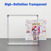 Présentoir en acrylique transparent personnalisé de qualité supérieure pour 30 boîtes de boosters de cartes à collectionner japonaises avec couvercle coulissant magnétique